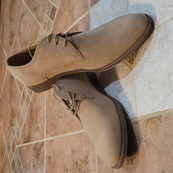 Mens tan suede shoes - Picture 1 of 4